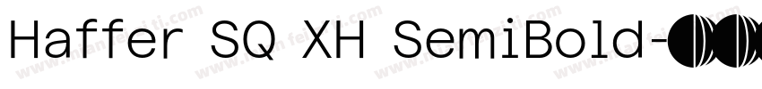 Haffer SQ XH SemiBold字体转换